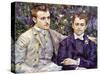 Portrait of Charles and George-Pierre-Auguste Renoir-Stretched Canvas