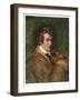 Portrait of Charles Auguste De Bériot (Oil on Canvas)-Emile Jean Horace Vernet-Framed Giclee Print