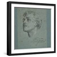 Portrait of Charles Augustus Howell, C.1866-Frederic Leighton-Framed Giclee Print