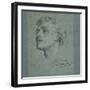 Portrait of Charles Augustus Howell, C.1866-Frederic Leighton-Framed Giclee Print