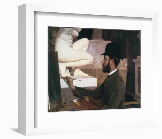 Portrait Of Charles C. Curran-William John Whittemore-Framed Premium Giclee Print