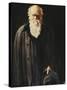 Portrait of Charles Darwin, standing three quarter length-John Collier-Stretched Canvas