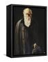 Portrait of Charles Darwin, standing three quarter length-John Collier-Framed Stretched Canvas