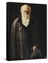 Portrait of Charles Darwin, standing three quarter length-John Collier-Framed Stretched Canvas