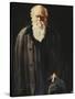 Portrait of Charles Darwin, standing three quarter length-John Collier-Stretched Canvas