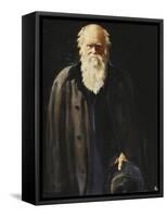 Portrait of Charles Darwin, standing three quarter length-John Collier-Framed Stretched Canvas