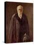 Portrait of Charles Darwin-John Collier-Stretched Canvas