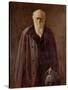 Portrait of Charles Darwin-John Collier-Stretched Canvas