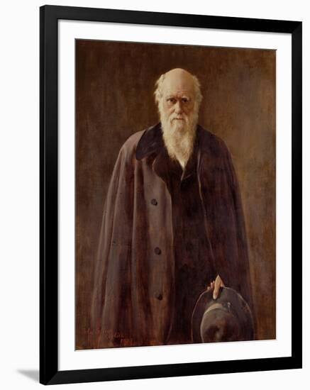 Portrait of Charles Darwin-John Collier-Framed Giclee Print