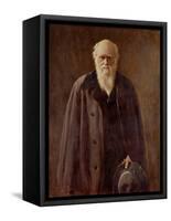 Portrait of Charles Darwin-John Collier-Framed Stretched Canvas