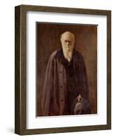 Portrait of Charles Darwin-John Collier-Framed Giclee Print