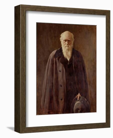 Portrait of Charles Darwin-John Collier-Framed Giclee Print