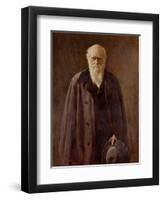 Portrait of Charles Darwin-John Collier-Framed Giclee Print