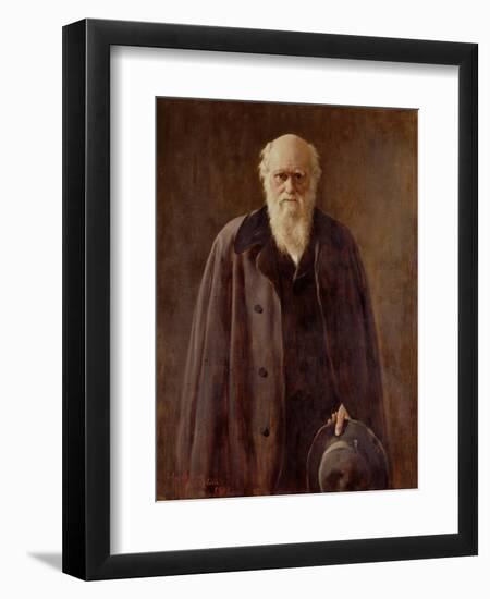 Portrait of Charles Darwin-John Collier-Framed Giclee Print