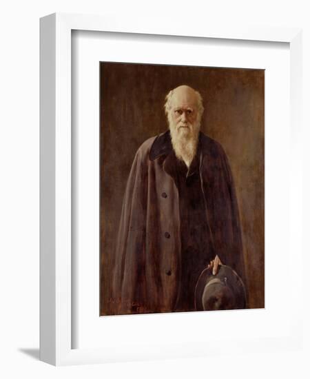 Portrait of Charles Darwin-John Collier-Framed Giclee Print