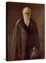 Portrait of Charles Darwin-John Collier-Stretched Canvas