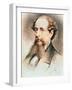 Portrait of Charles Dickens, 1869-E. Goodwyn Lewis-Framed Giclee Print