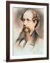 Portrait of Charles Dickens, 1869-E. Goodwyn Lewis-Framed Giclee Print