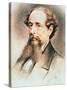 Portrait of Charles Dickens, 1869-E. Goodwyn Lewis-Stretched Canvas