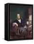 Portrait of Charles Dickens-William Powell Frith-Framed Stretched Canvas