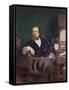 Portrait of Charles Dickens-William Powell Frith-Framed Stretched Canvas