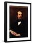 Portrait of Charles Dickens-Ary Scheffer-Framed Giclee Print