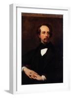 Portrait of Charles Dickens-Ary Scheffer-Framed Giclee Print