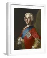 Portrait of Charles Edward Stuart, 'Bonnie Prince Charlie'-Jean-Etienne Liotard-Framed Giclee Print