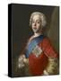 Portrait of Charles Edward Stuart, 'Bonnie Prince Charlie'-Jean-Etienne Liotard-Stretched Canvas