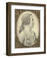 Portrait of Charles Edward Stuart, Bonnie Prince Charlie-Giles Hussey-Framed Giclee Print