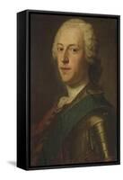 Portrait of Charles Edward Stuart, 'Bonnie Prince Charlie'-Maurice Quentin de La Tour-Framed Stretched Canvas