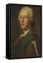 Portrait of Charles Edward Stuart, 'Bonnie Prince Charlie'-Maurice Quentin de La Tour-Framed Stretched Canvas