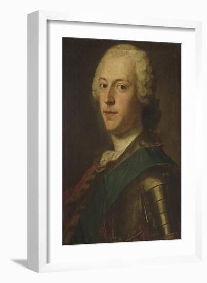 Portrait of Charles Edward Stuart, 'Bonnie Prince Charlie'-Maurice Quentin de La Tour-Framed Giclee Print