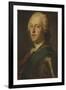 Portrait of Charles Edward Stuart, 'Bonnie Prince Charlie'-Maurice Quentin de La Tour-Framed Giclee Print