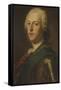 Portrait of Charles Edward Stuart, 'Bonnie Prince Charlie'-Maurice Quentin de La Tour-Framed Stretched Canvas