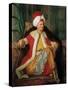 Portrait of Charles Gravier Count of Vergennes and French Ambassador, in Turkish Attire-Antoine de Favray-Stretched Canvas