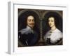 Portrait of Charles I and Henrietta Maria of England by Anthonie-null-Framed Giclee Print