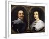 Portrait of Charles I and Henrietta Maria of England by Anthonie-null-Framed Giclee Print