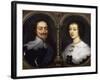 Portrait of Charles I and Henrietta Maria of England by Anthonie-null-Framed Giclee Print