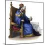 Portrait of Charles I of Naples (Charles of Anjou) (1227-1285), King of Sicily-French School-Mounted Giclee Print