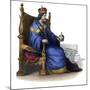 Portrait of Charles I of Naples (Charles of Anjou) (1227-1285), King of Sicily-French School-Mounted Giclee Print