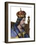 Portrait of Charles I of Naples (Charles of Anjou) (1227-1285), King of Sicily-French School-Framed Giclee Print