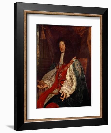 Portrait of Charles II (1630-85) C.1660-65-John Michael Wright-Framed Giclee Print