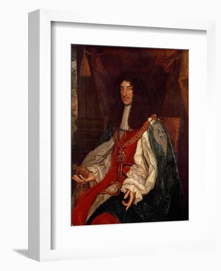 Portrait of Charles II (1630-85) C.1660-65-John Michael Wright-Framed Giclee Print