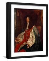 Portrait of Charles II (1630-85) C.1660-65-John Michael Wright-Framed Giclee Print