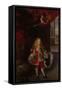 Portrait of Charles II of Spain as a Child, 1667-1670-Sebastian de Herrera Barnuevo-Framed Stretched Canvas