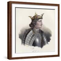 Portrait of Charles IV the Fair, King of France-null-Framed Giclee Print