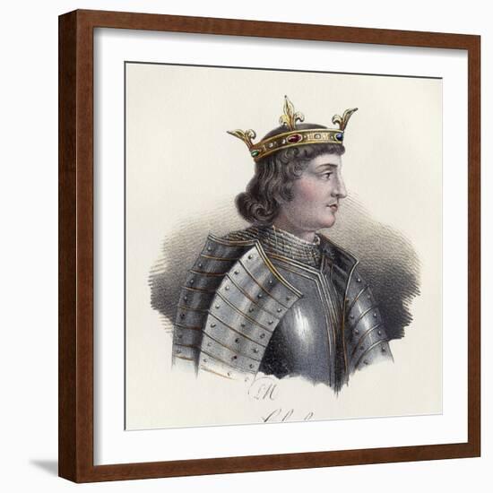 Portrait of Charles IV the Fair, King of France-null-Framed Giclee Print