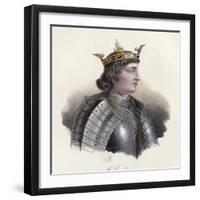 Portrait of Charles IV the Fair, King of France-null-Framed Giclee Print