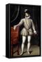 Portrait of Charles Ix, King of France - by Francois Clouet-null-Framed Stretched Canvas